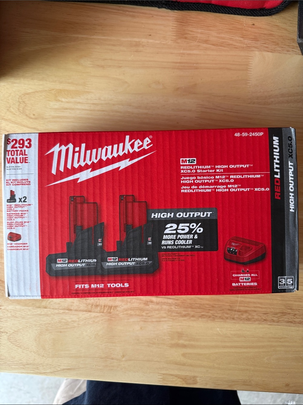 Milwaukee M12 RedLithium High Output 2-Pack Battery Kit with Charger